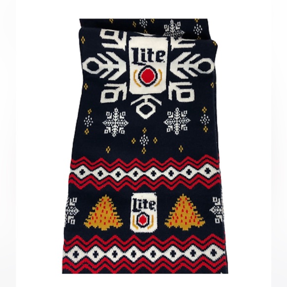 🆕 Miller Lite Beer Ugly Sweater Scarf- Unisex🆕 - Picture 7 of 8